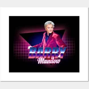 Retro Style Barry Manilow Show Posters and Art